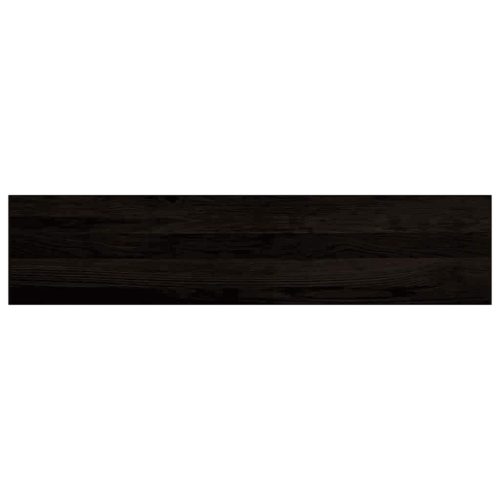  lépcsőfokok 2 db Sötétbarna 110x30x2 cm tömör fa tölgyfa