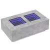  betonszürke végtelen hatású LED-es dohányzóasztal 116x69x40 cm