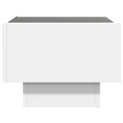  fehér végtelen hatású LED-es éjjeliszekrény 40 x 40 x 30 cm