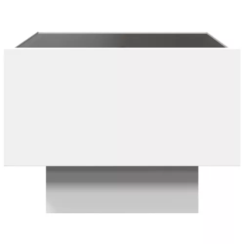  fehér végtelen hatású LED-es éjjeliszekrény 40 x 40 x 30 cm