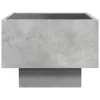  betonszürke végtelen hatású LED-es éjjeliszekrény 40x40x30 cm