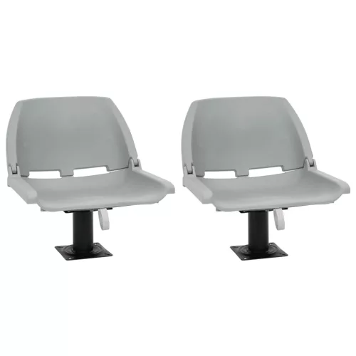  4 részes szürke összecsukható hajóülés párna nélkül 48x51x41 cm