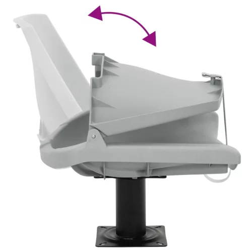  4 részes szürke összecsukható hajóülés párna nélkül 48x51x41 cm