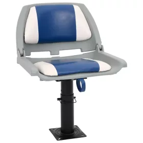    2 részes kék és fehér összecsukható hajóülés 48x51x41 cm