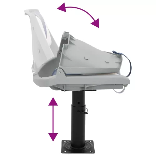  4 részes kék és fehér összecsukható hajóülés 48x51x41 cm