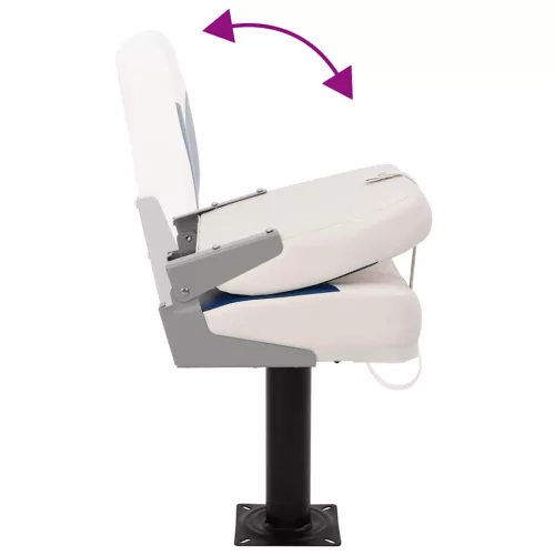  4 részes kék és fehér összecsukható hajóülés 41x36x48 cm