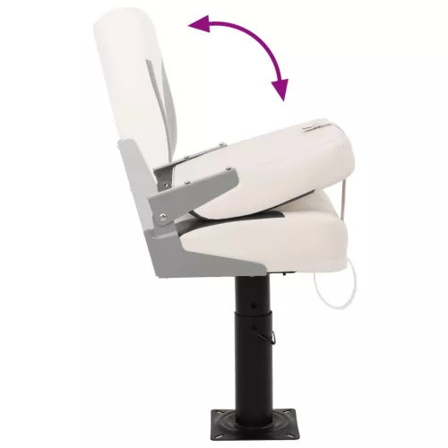  összecsukható háttámlás hajóülés 1 készlet rögzítőpánttal