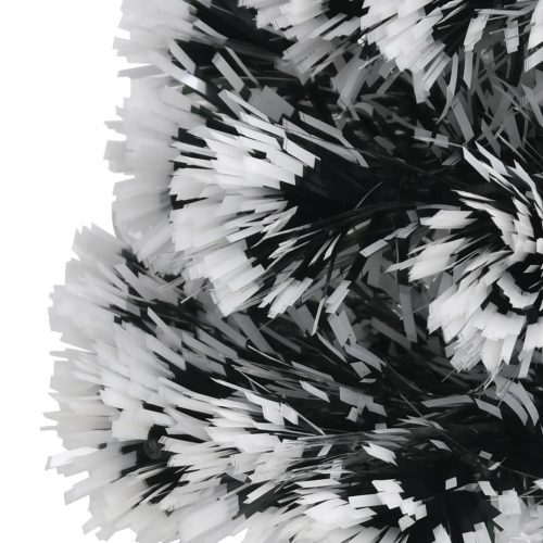  zöld és fehér száloptikás megvilágított karácsonyfa 64 cm