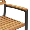  Kert étkező szett 5 pcs Fekete Tömör Akácfa