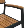  Kert étkező szett 5 pcs Fekete Tömör Akácfa