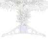  fehér száloptikás megvilágított műkarácsonyfa 64 cm