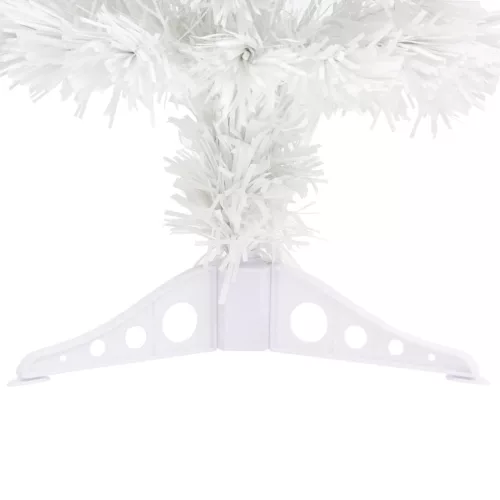  fehér száloptikás megvilágított műkarácsonyfa 64 cm