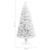  fehér száloptikás megvilágított műkarácsonyfa 150 cm
