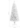  fehér száloptikás megvilágított műkarácsonyfa 210 cm