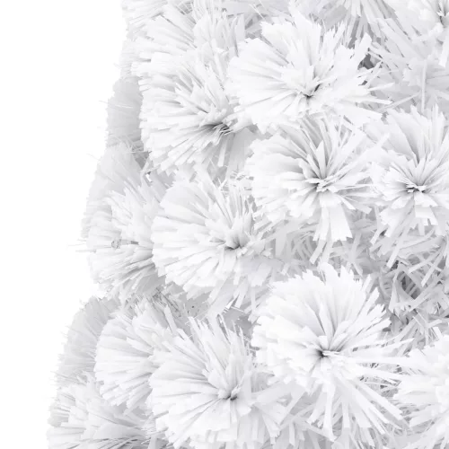  fehér száloptikás megvilágított műkarácsonyfa 240 cm