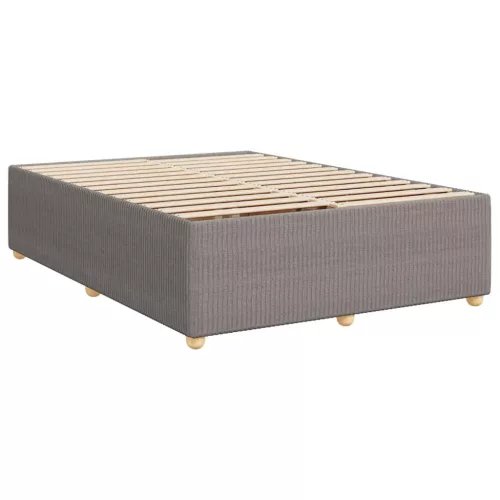  tópszínű szövet ágykeret matrac nélkül 140 x 190 cm