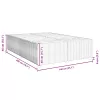  krémszínű szövet ágykeret matrac nélkül 140 x 200 cm