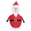  dekoratív luxus szövet karácsonyi LED-es Mikulás figura 60 cm
