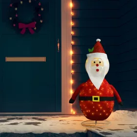    dekoratív luxus szövet karácsonyi LED-es Mikulás figura 120 cm