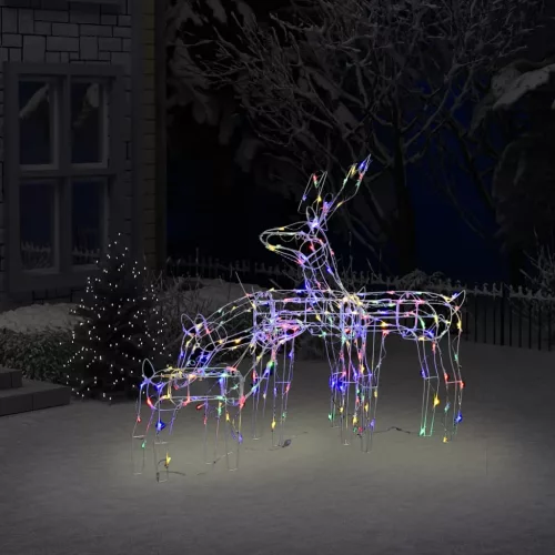  3 részes karácsonyi rénszarvas díszvilágítás 229 LED-del