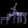  3 részes karácsonyi rénszarvas díszvilágítás 229 LED-del