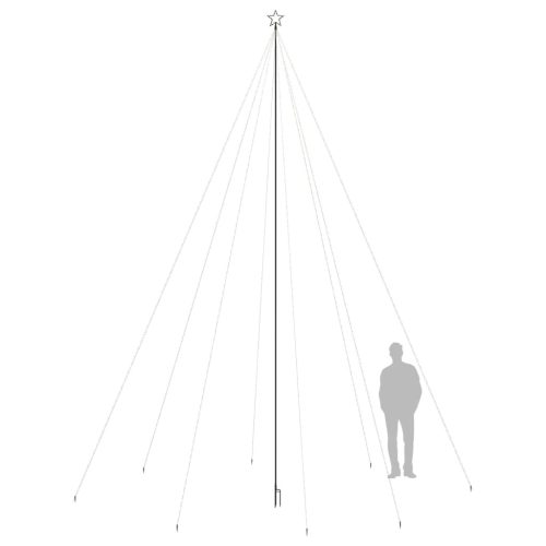  színes LED karácsonyfa beltéri kültéri 1300 LED 8 m