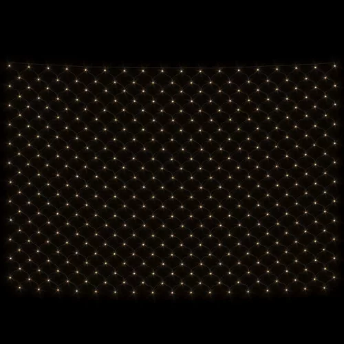  kültéri hálós meleg fehér karácsonyi világítás 204 LED 3 x 2 m
