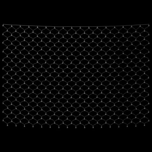  kültéri hálós hideg fehér karácsonyi világítás 204 LED 3 x 2 m