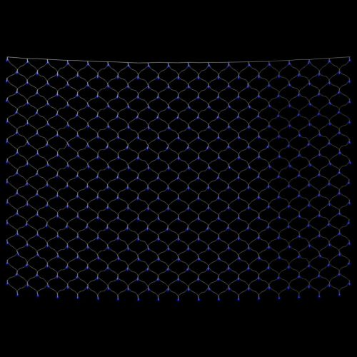  kék kültéri hálós karácsonyi világítás 544 LED 4 x 4 m