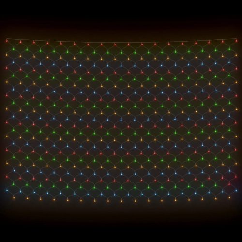  színes kültéri hálós karácsonyi világítás 544 LED-del 4 x 4 m