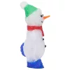  LED-es akril karácsonyi hóemberfigura bel- és és kültérre 30 cm