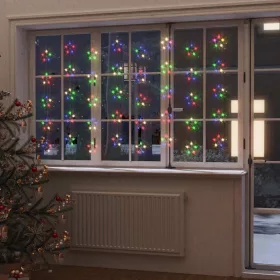    8 funkciós csillagdíszes fényfüggöny 200 színes LED-del