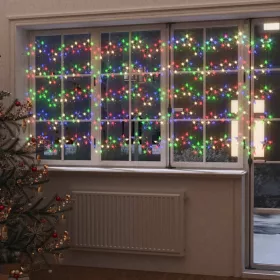    8 funkciós csillagdíszes fényfüggöny 500 színes LED-del