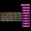  8 funkciós csillagdíszes fényfüggöny 500 színes LED-del