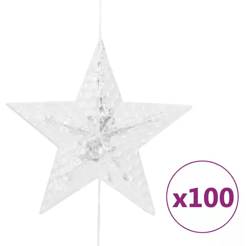  8 funkciós csillagdíszes fényfüggöny 500 színes LED-del