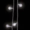  gömb alakú 8 funkciós hideg fehér tündérfényfüzér 200 LED 20 m