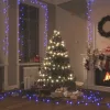  400 LED-es kék fényfüzér 8 világítási móddal 40 m