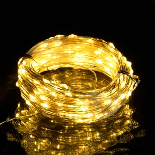  8 funkciós meleg fehér fényű tündérfényfüzér 400 LED-del 40 m