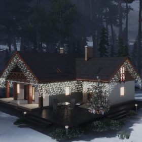    8 funkciós hideg fehér LED-es jégcsapfényfüggöny 10 m 400 LED