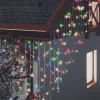  8 funkciós színes LED-es jégcsapfényfüggöny 400 LED-del 10 m