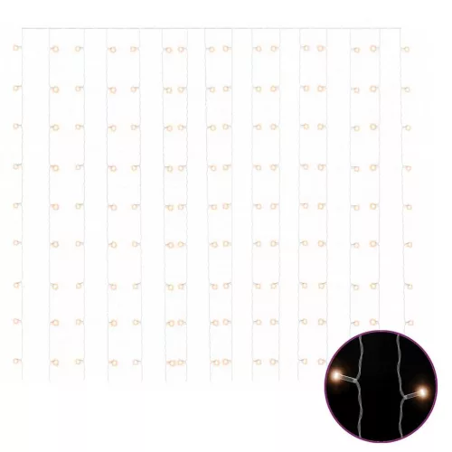  8 funkciós meleg fehér LED-es fényfüggöny 300 LED 3 x 3 m