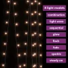  8 funkciós meleg fehér LED-es fényfüggöny 300 LED 3 x 3 m