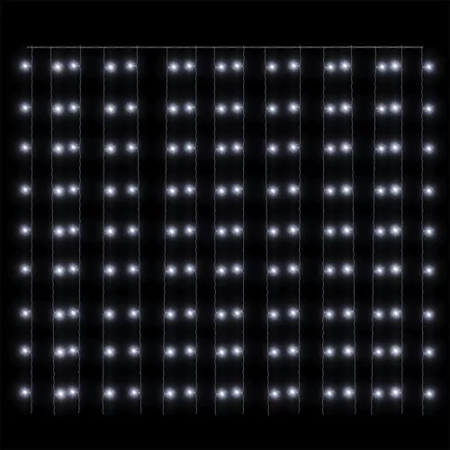  8 funkciós hideg fehér fényfüggöny 300 LED-del 3 x 3 m