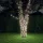  2 db 2x200 LED-es hideg fehér bel-/kültéri napelemes fényfüzér