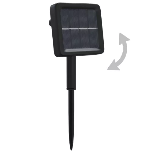  5 db 5x200 LED-es kék bel-/kültéri napelemes fényfüzér