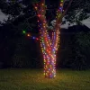  5 db 5x200 LED-es színes bel-/kültéri napelemes fényfüzér