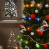  5 db 5x200 LED-es színes bel-/kültéri napelemes fényfüzér