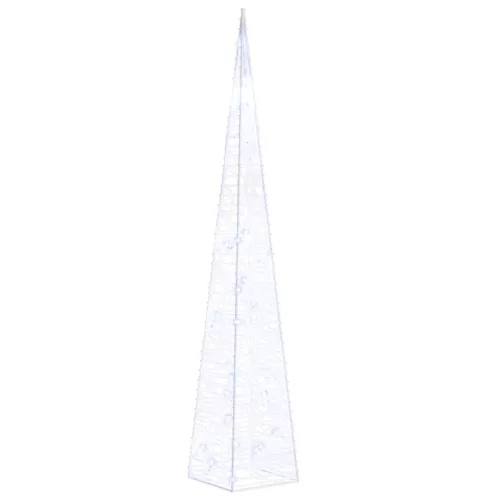  dekoratív kék fényű LED-es akril fénykúp 60 cm