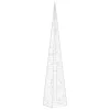  dekoratív kék fényű LED-es akril fénykúp 60 cm