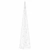  dekoratív kék fényű LED-es akril fénykúp 90 cm